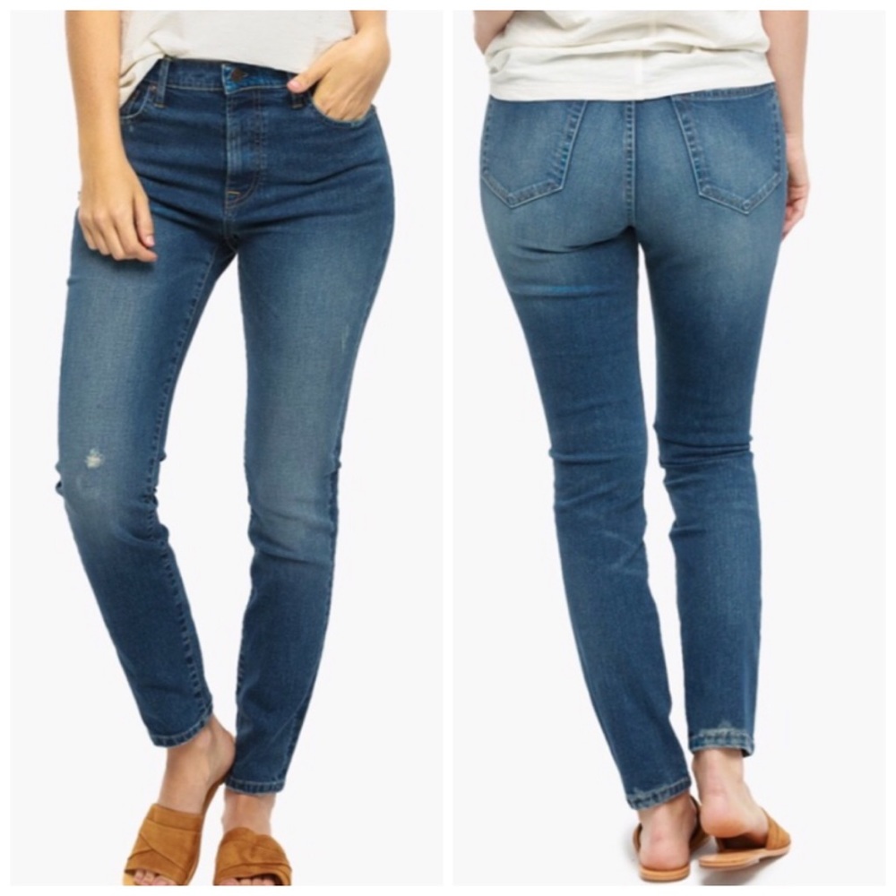 Able The High Rise Slim Straight Jeans Size 28